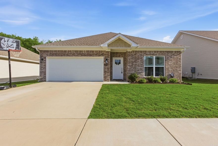 This stunning 4 bed, 2 bath home sits in the heart of Bryant, just minutes from I-30 access. From the moment you step inside, you are welcomed by an impressive open floor plan designed for comfortable living and effortless entertaining. The luxurious kitchen features granite countertops, a large island, stainless steel appliances, and a spacious pantry for added convenience. The split floor plan maximizes functionality while showcasing beautiful finishes throughout. Enjoy luxury vinyl plank flooring and recessed lighting across the entire home, creating a modern and cohesive feel. The 2-car garage includes keypad entry, along with generous floored attic space for additional storage. The guest bathroom offers a tub-shower combo and a double-sink vanity with ample storage. Step outside to relax or entertain on the oversized covered back patio, perfect for enjoying the outdoor space. Located near a variety of local amenities! Schedule your showing today!