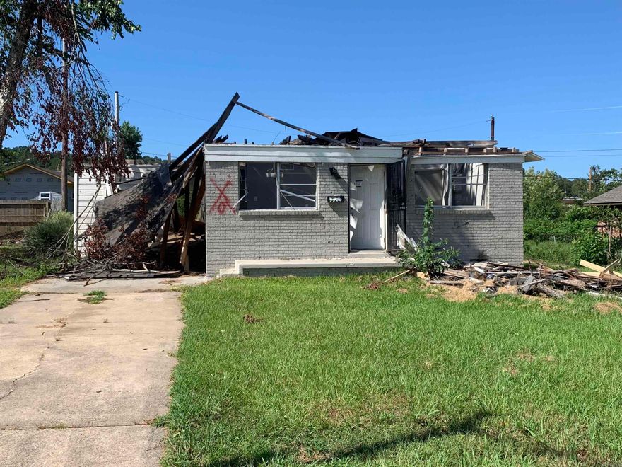 SOLD "AS-IS/WHERE-IS." House was recently destroyed by the tornado. Bedroom & bathroom count was prior to damage. GREAT location for the price! The remaining structure will more than likely need to be demolished. A Hold Harmless Agreement is in the Online Documents and must be completed and sent to listing agent prior to any showings/offers. Enter at your own risk. No SPD or Termite LOC will be provided. SEE AGENT REMARKS