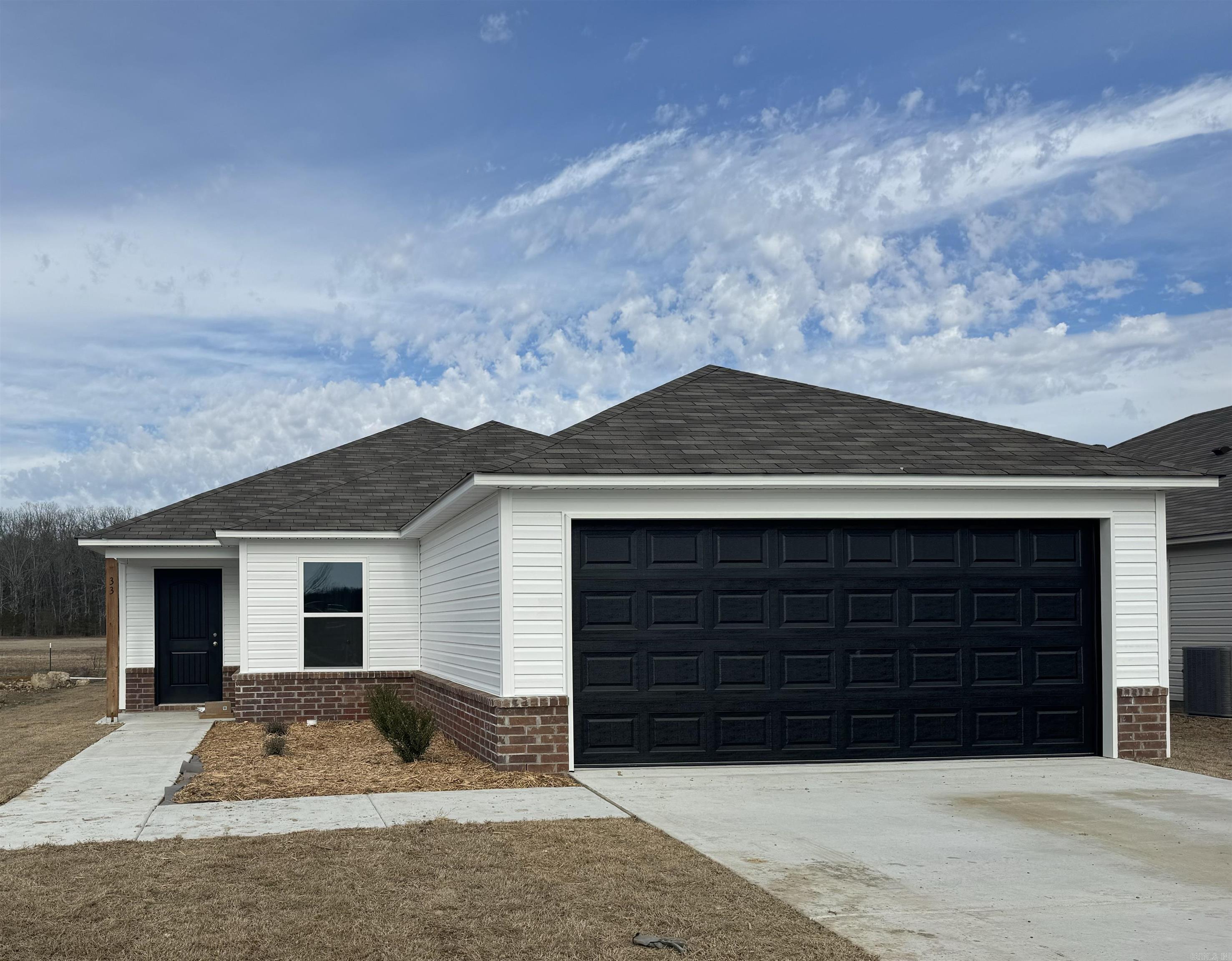 Armstrong II plan Upgrades: both toilets upgraded to elongated, plumbing faucet upgrade 2, 8" deep Kitchen sink, 50 gallon water heater, fiberglass exterior doors, Cheyenne style doors, baseboards level 2, LED disk lights in Kitchen, LED disk light over Master Shower, full sod, microwave hood in Kitchen. *** AGENTS, PLEASE SEE SHOWING REMARKS OR AGENT REMARKS FOR VERY IMPORTANT INFORMATION. ***