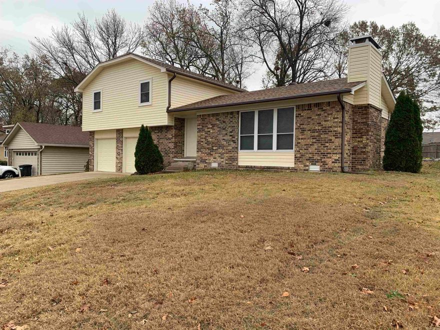 Excellently maintained home that has just been updated due to storm damage.  New Roof, new flooring, new paint, updated exterior.  Large walk-in shower added a few years ago.  Gas grill stays.  Main bedroom is lengthy.  Garage has good workbench area.  Inside laundry room.  Gas grill stay