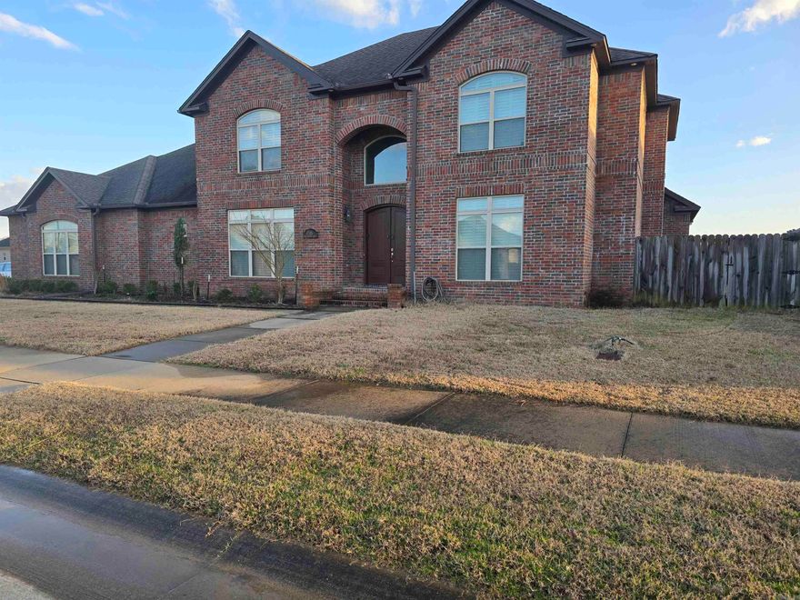 5 bedroom 4.5 bath with 4,913 square feet. Custom Built in 2016 Game room and Workout room or would make a great in home office,Vaulted ceilings,Dining room, Granite countertops, Open Kitchen to living area, beautiful staircase, Gas stove, Marble tile floors, Large safe room inside home, Custom plantation shutters, Main bedroom with custom tile shower and guest bedroom are downstairs, and 3 bedrooms upstairs. Patio with gass grill hook up, Fenced in backyard, 3 car garage,Gas and electric stove for extra cooking in the garage, gas Fireplace, on a Corner lot. See agent remarks, Interior Pictures to come in a few weeks.