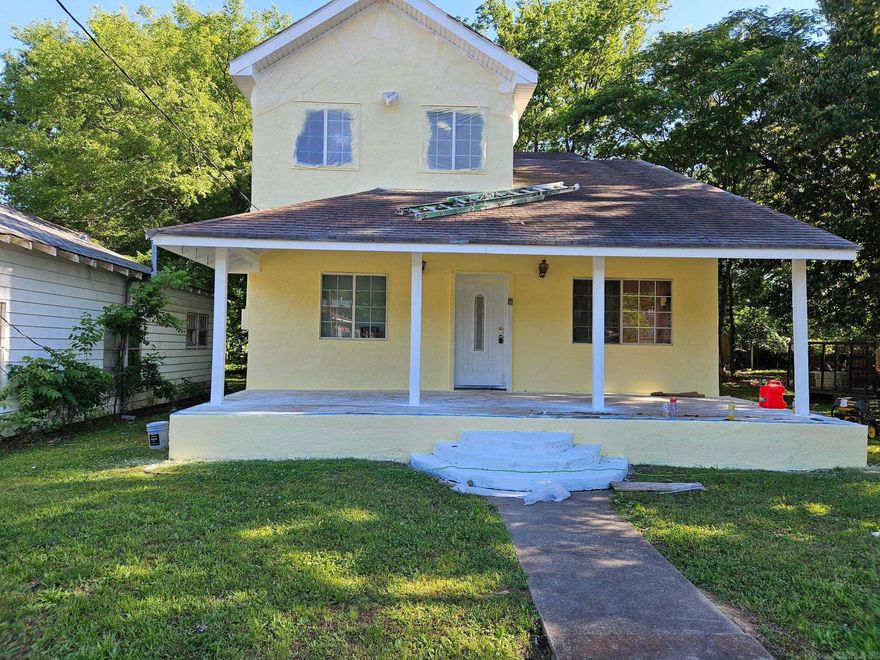 Don't miss the opportunity to choose the final colors and additions (at the owner's expense!!) to this recently reconstructed and renovated 5 bedroom, 4 bath home offering spacious living on two expansive lots in the heart of Hot Springs.  This stunning property combines modern updates with timeless charm, making it the perfect place to call home.  Inside, you'll find an open, airy floor plan with abundant natural light, fresh paint, new flooring and driveway.  The large kitchen and bathrooms are waiting for you to design.  The generously sized bedrooms offer comfort and style.  This home has new plumbing, flooring, sheetrock, electrical, and HVAC throughout.  The large lot provides plenty of space for outdoor activities and future expansion.  The seller will consider any offer, owner financing and/or trade for other properties.