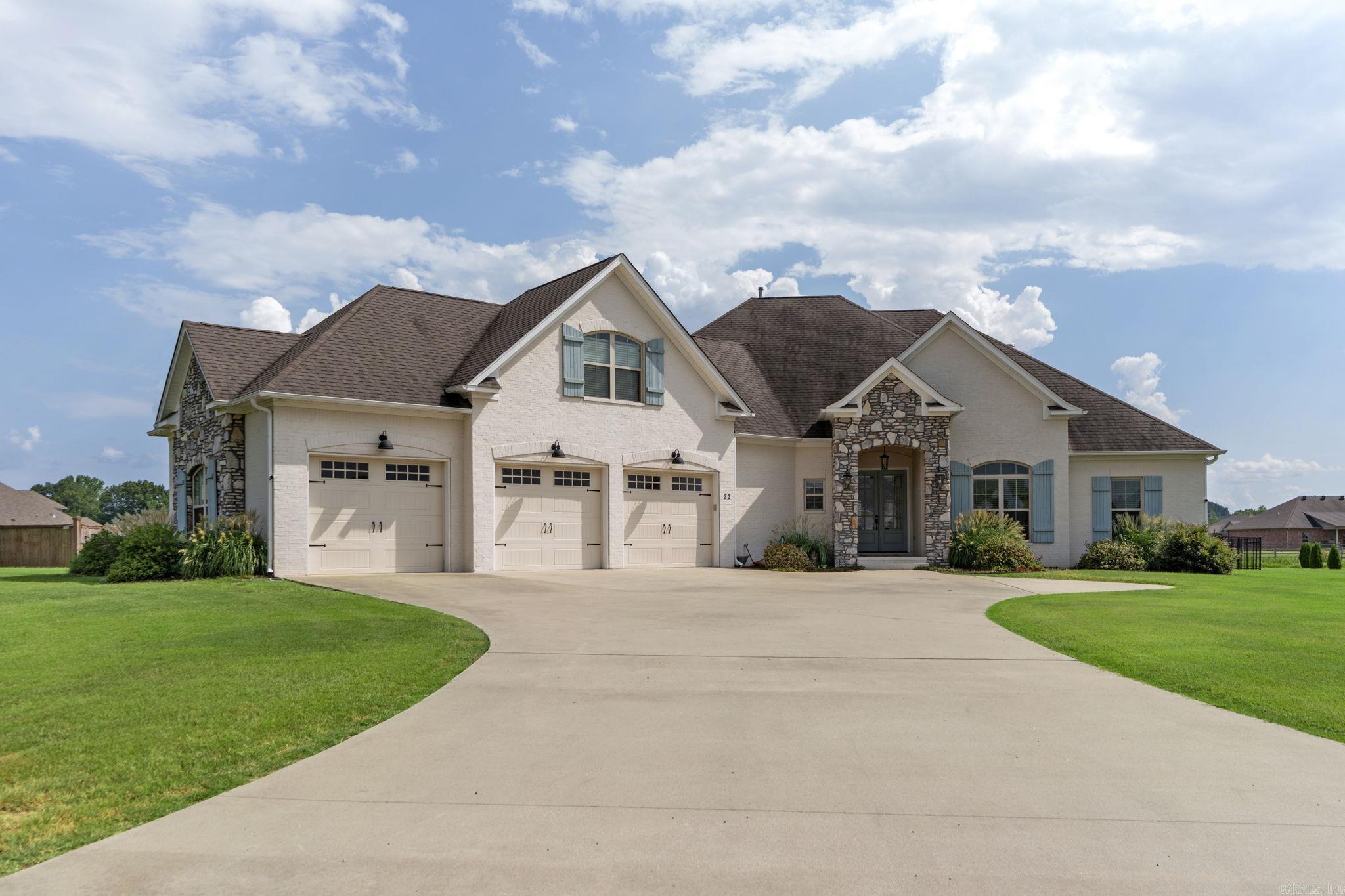 This stunning 3-bedroom, 3.5-bath home with a bonus room and office/4th bedroom offers space, luxury, and thoughtful design throughout. Inside, youāll find custom cabinetry, granite and quartz finishes, and an open floor plan perfect for entertaining. The chefās kitchen features a double oven and walk-in pantry, while the spacious living area is centered around a heater-rated gas log fireplace. The primary suite is a true retreat with a large en suite boasting double vanities, a soaker tub, walk-in shower, and two walk-in closets. Two additional bedrooms share a convenient Jack-and-Jill bathroom, and the versatile upstairs bonus room includes its own full bath. A roomy laundry area and whole-home network wiring add to the homeās functionality. Step outside to your private oasis with a 16x42 L-shaped in-ground pool, fully fenced and equipped with a new pump (2024). The oversized 3-car garage features 10ft wide, 8ft tall doors for extra clearance, and a custom site-built safe room adds peace of mind. This home combines comfort, style, and practicality, offering everything you need for both everyday living and entertaining.