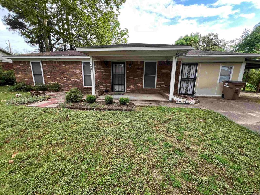 This two bedroom, one bathroom home offers a large living room and large bonus room.  There is an addition in the back of the home that could be used as an additonal bedroom. This is a great investment opportunity.  Property will be sold as-is.