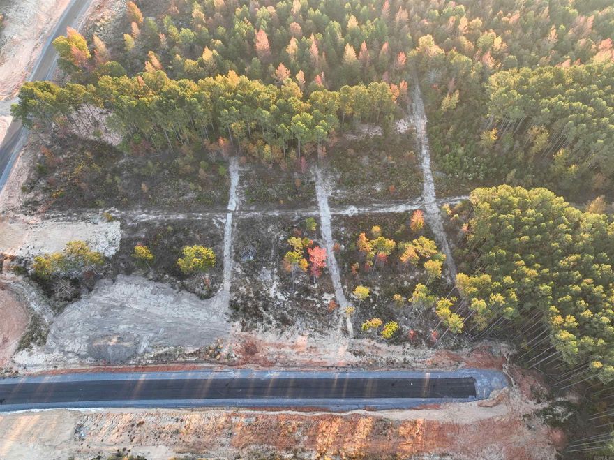 Pre-selling small acreage tract south of Little Rock. Seller installing power, water, sewer and fiber optic internet. Contingent on county plat approval.