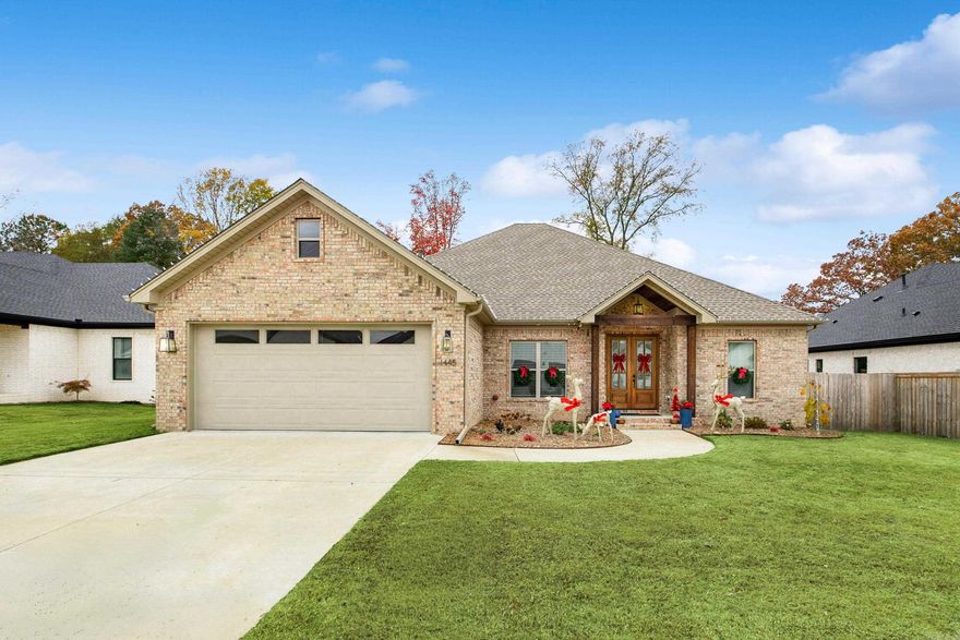 Looking for a new build that feels cozy and just like home for you and your family? This 4 bed, 2 bath, open concept living/dining/kitchen is a dream for hosting at the holidays! Updated with tons of custom features and space for everyone including an extra bonus den off the main living area and a quiet backyard with a large covered patio and newly built privacy fence. The over-sized garage allows you to park two large cars plus extra room for storage and an easily accessible attic to store all of your Christmas decorations! Conveniently located to everything you need, right in the heart of a walkable neighborhood with plenty of nice outdoor space to enjoy, you will be right at home at 1445 Ivy Place Dr.!