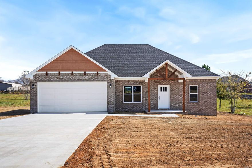 Welcome to your brand-new 3-bedroom, 2-bath home nestled on a generous 0.75-acre lot in the desirable Summerlyn Subdivision of Greenbrier! Experience the perfect blend of peaceful, small-town living with convenient access to local schools, shops, and amenities. This thoughtfully designed home features an open floor plan with luxury vinyl plank flooring throughout, and a soaring vaulted ceiling in the living room that adds to the sense of space and light. The kitchen is a true centerpiece, boasting gleaming granite countertops, a stylish tile backsplash, and quality finishes that make both cooking and entertaining a pleasure. Both bathrooms echo the home’s elegant design, also featuring granite countertops and modern fixtures. Move-in ready and waiting for its first owners—don’t miss this opportunity to own a beautiful new home in one of Greenbrier’s fastest-growing communities. Schedule your private showing today!