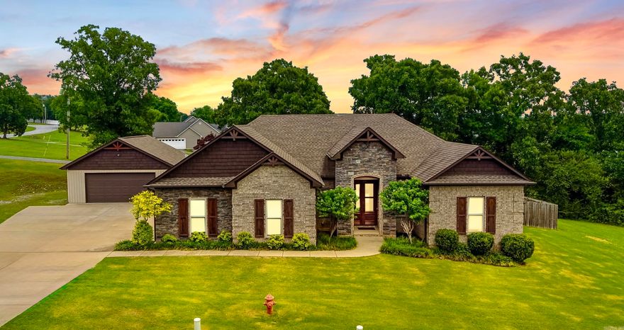 If you’ve been waiting on something in the Spring Hill area, this one deserves a look! This home sits on a very pretty lot in a sought after location right off of Arkavalley Rd. with easy access to Greenbrier, Conway, and the nearby private airstrip. Inside, the home has a clean open concept feel with tall ceilings, beautiful cabinets and countertops, a walk in shower, large walk in closet, and a roomy bathroom vanity area. Out back is where this property really separates itself with a fenced backyard, big deck, and a 24x24 shop with electric on a slab. The shop connects to the backyard through a side door, making it easy to use for projects, storage, hobbies, or whatever extra space you’ve been needing. This place has so much to offer!! Great location, great setup, and a home that’s been kept in good shape! Don't let this one slip by!!