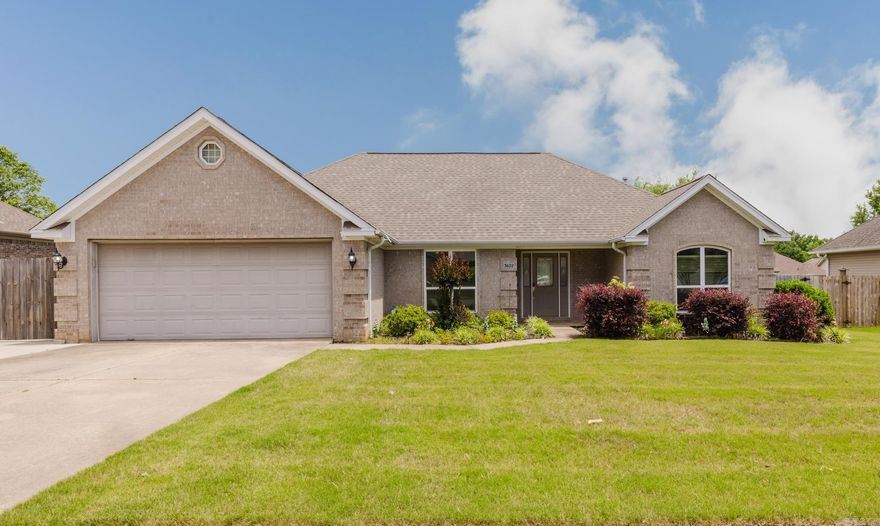 Beautifully maintained 3BR/2BA home featuring a desirable split floor plan, wood floors throughout with tile in wet areas, and a functional layout. Enjoy a versatile separate dining or office space with French doors, elegant tray ceilings, and a spacious kitchen complete with a breakfast bar & a pantry. The primary suite offers a relaxing retreat with a jacuzzi tub, double vanity, and separate his-and-her closets. A dedicated laundry room can be found as you enter from the garage. Outside, you’ll find a fully fenced backyard, covered patio, and extra parking, providing plenty of space for entertaining and everyday living. Come see this one today!  (washer/dryer & fridge all convey with acceptable offer)