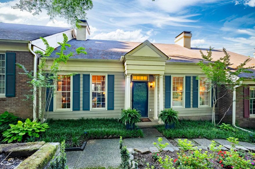 Elegant one level townhome in wonderful location close to everything. Spacious and open floor plan showcases the natural light from windows and doors overlooking the lovely enclosed courtyard patios. Large vaulted living space with built-ins, office and wet bar. Huge Primary suite with two closets, soaking tub and new quartz counter double sink vanity. Kitchen has also been updated with new quartz counters, sink, disposal and tile backsplash as well as newer appliances. Lovely guest suite with bath and huge closet. Pretty new landscaping in front and back, new floors, new paint and new fixtures throughout. Plenty of storage and closets. Rear entry double car garage. POA covers landscaping, grounds & termite. Come See!