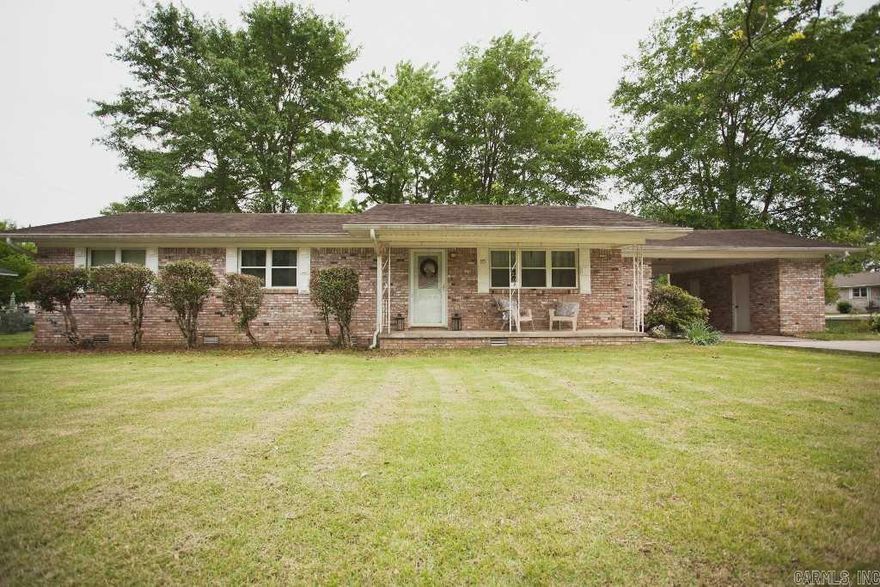 This one will AMAZE you, with so much character and charm you'll fall in love! The all brick home features open floor plan with newly remodeled living rm, kitchen, Dining rm & bathroom. 3 bedrms 2 baths PLUS and office area, separate laundry room, walk in closets & storage building out back. Home has new paint through out, new tile and lots of updated features that include;  HVAC, Water Heater, Roof & Windows. Sitting  on a huge corner lot  with a drive through carport & new rock patio out back.