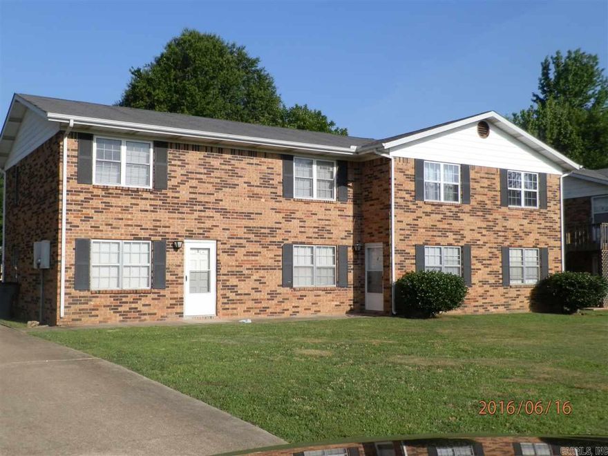 Upstairs two bedroom, one bath apartment conveniently located. All electric. Washer/dryer hook ups. Stove, dishwasher and refrigerator furnished. Not HUD Section 8 rental. Tenant pays all utilities. Interested persons must apply with Property Manager. Application required. Application fee charged.