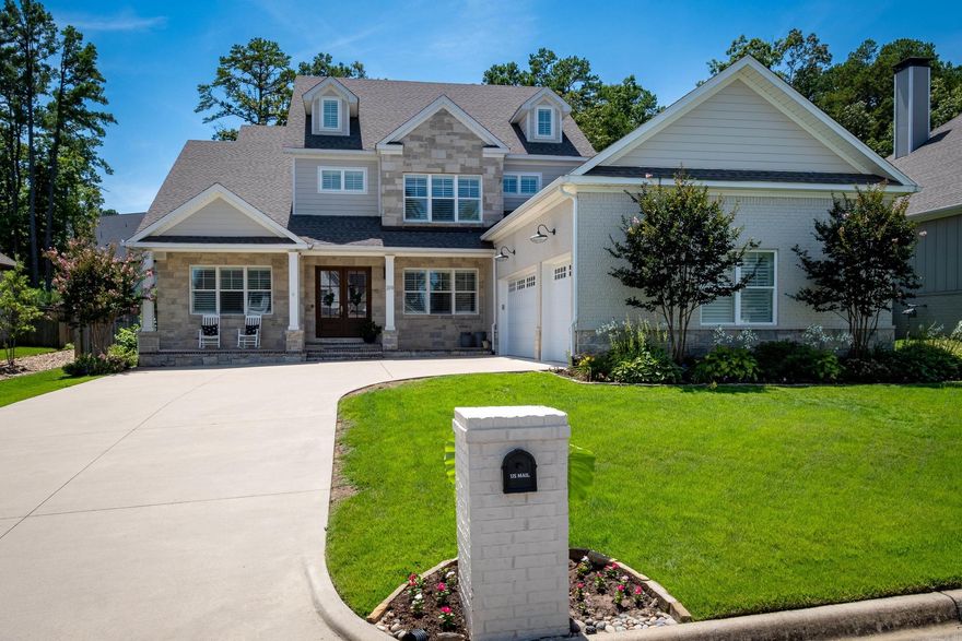 Nestled within the sought-after Chenal Valley, this remarkable home boasts convenient cart path access to the prestigious Chenal Country Club and Golf Course. Step into an inviting floor plan that seamlessly combines elegance and comfort, highlighted by a soaring vaulted ceiling in the main living area adorned with a captivating rock accent fireplace and bespoke cabinetry that effortlessly flows into a chef-inspired gourmet kitchen. The ground floor unveils a serene haven with two bedrooms, including a lavish master suite graced with his and her closets. An expansive laundry/mud room, formal dining area, and an open-concept kitchen with a spacious pantry enhance the living experience. Discover the timeless allure of custom plantation shutters adorning every window, adding a touch of sophistication throughout. Upstairs, a world of possibilities unfolds with three additional bedrooms, a bonus room, and two well-appointed baths, providing ample space for relaxation and leisure. The allure of outdoor living is embraced by a covered patio, perfect for enjoying the outdoors in any weather, overlooking a tranquil private backyard.  *See remarks*  COME SEE!!!