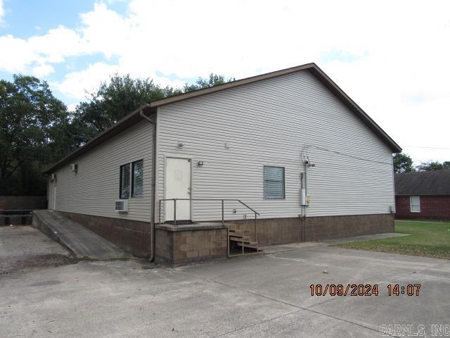 Easy access to Interstate 40! This commercial property is located on a corner lot with a loading dock and overhead door for easy loading and unloading. Interior office consists 2 offices and 1/2 bath with all new LVP flooring and freshly painted interior. The warehouse space consists of approximately 4,000 square feet. The property is zoned C-3.