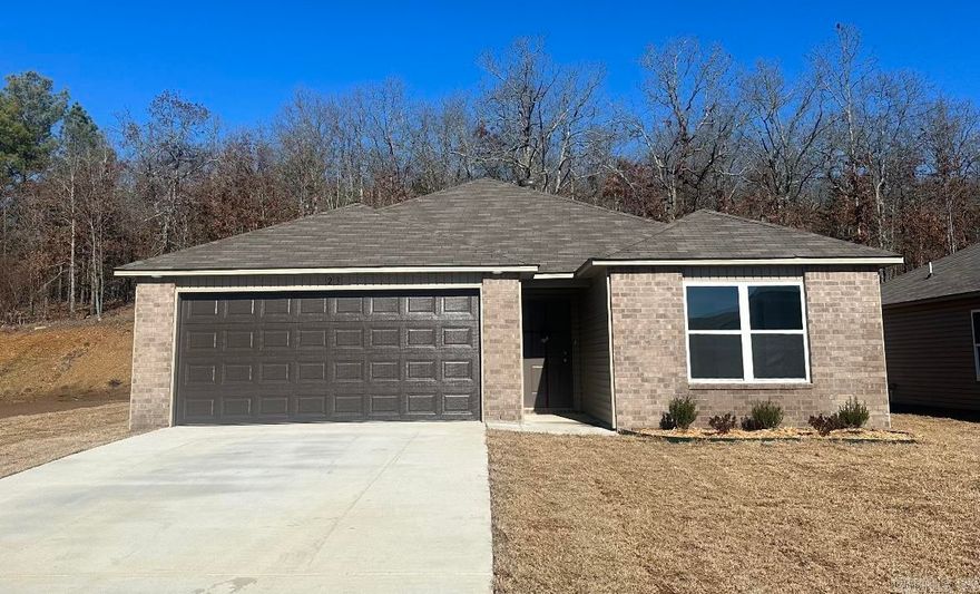 This is the beautiful Taylor plan! A welcoming entry leads into a large, open Living Room and open Kitchen with plenty of natural light. A large sliding back door conveniently opens into the back yard. The Kitchen panty is spacious, as is the Master Bedroom and Closet.  This home includes these thoughtful upgrades: plumbing fixture upgrade level 2, soaker tub/shower combo in Master Bath, door bell, raised ceiling in Master Bedroom, Cheyenne style interior doors, LED disk lights in Kitchen.  THIS HOME IS COMPLETE.