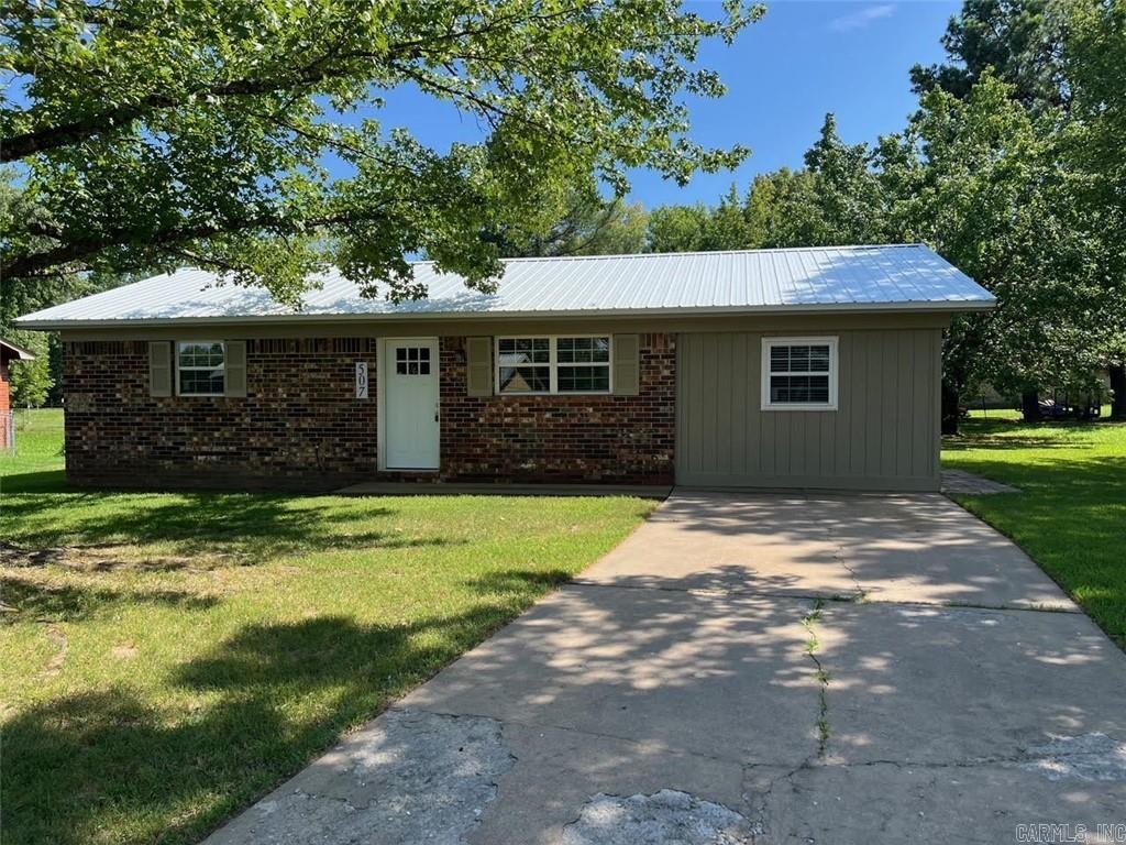 Newly remodeled and adorable 3 bedroom home in the city limits of Ozark. New luxury vinyl planking wood look floors throughout most of the home with 2 of the bedrooms offering new carpet ,also new paint throughout this over 1100 sq ft home, all new fixtures New central heat and air unit. Also the Kitchen and living room offer an open floor plan with new kitchen cabinets and appliances that are stainless steel. The split floor plan, offers privacy with the largest bedroom having its own exterior door with side patio and a walk in closet. This Home offers new vinyl windows & a new metal roof. call for your showing appointment today!