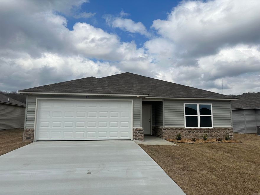 Foster II plan  Upgrades in this home: soaker tub/shower in Master Bath, plumbing faucet upgrade 2, door bell, cabinet hardware level 1, 16" laminate bar top in Kitchen, Luxury Vinyl Plank flooring in wet areas and Living Room and adjacent hallways, raised ceilings in Living Areas per municipal requirements, Cheyenne door interior doors, back door half lite, baseboards level 2, LED disk lights in Kitchen, full sod, stainless steel appliance package.     *** AGENTS: See Agent Remarks and/or Showing Remarks. ***