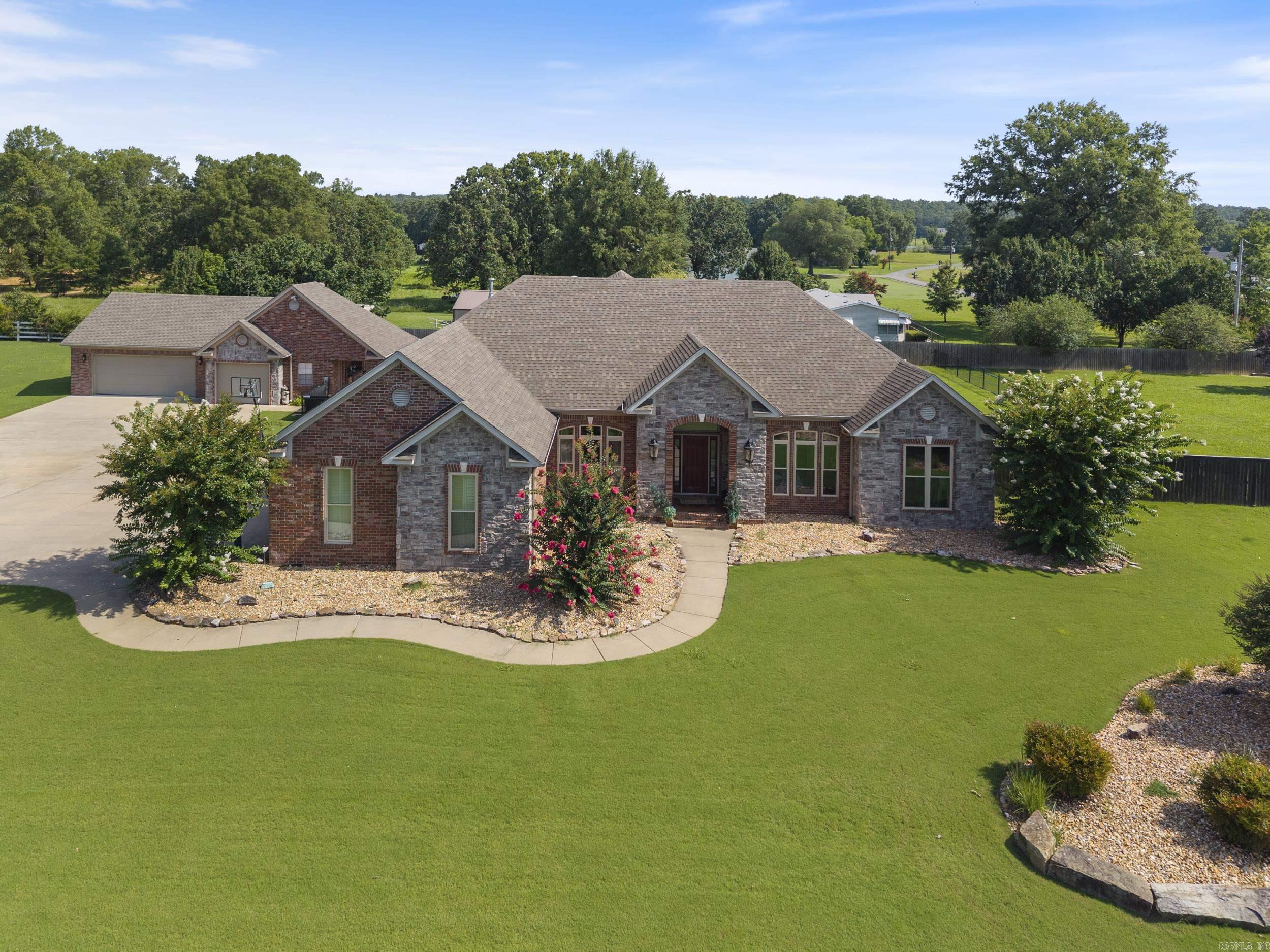 Luxury meets functionality in this 3,178 sq. ft. home sitting on 1.45 acres! The backyard is a true retreat with an in-ground pool (new liner, pump & salt cell), a pool house (heated/cooled) with full bath, storage, and a flex room/craft room. The outdoor space is perfect for entertaining or relaxing with family and friends. Car enthusiasts will appreciate the 3-car attached garage plus a 3-car detached shop (built in 2018) complete with a new car lift. Inside, enjoy numerous updates: all-new windows (2025), an upgraded master bath featuring a walk-in shower and soaker tub, fresh paint in main living areas, and all new kitchen appliances including a Forno gas range. With its spacious layout, updated features, and incredible outdoor entertaining space, this home is designed for both comfort and fun. Gather family and friends and make memories by the pool! Donāt miss this oneāschedule your private tour today! (showings start 7/18/25)