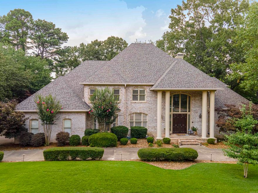 Welcome home to this family home in the desired neighborhood of Hickory Creek. The main level features a foyer with beautiful staircase, spacious two-story great room with incredible natural light overlooking the backyard with bookcases and a gas log fireplace. The great room is open to the remodeled kitchen offering a Sub Zero refrigerator, Wolf gas cooktop, double ovens, Sharp microwave, Kitchen Aid ice machine, dishwasher, wine refrigerator and a walk in pantry. The primary bedroom suite is on the main level with 3 guest bedrooms with en-suite baths upstairs. The backyard features a spacious outdoor area for entertaining, cooking, and relaxing including a pool, mature trees and wood burning outdoor fireplace.