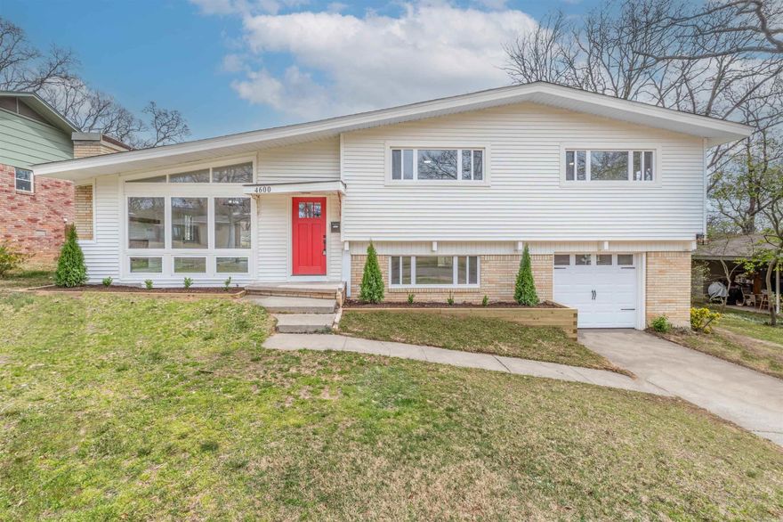 Welcome to this beautifully remodeled 4-bedroom, 2.5-bathroom split-level home located in the heart of the highly desirable Lakewood community in North Little Rock. Built in 1957 and thoughtfully updated, this home perfectly blends classic charm with modern style. Step inside to find spacious living areas ideal for both everyday living and entertaining. The stylish eat-in kitchen features a breakfast bar, ample counter space, and updated finishes. A cozy wood-burning fireplace adds warmth to the home, while updated insulated windows and washer/dryer connections provide convenience.  A versatile bonus room offers endless possibilities—whether you need a home office, playroom, or extra storage space. The home sits on a level lot with a fully fenced backyard and patio, perfect for outdoor gatherings, gardening, or simply relaxing. Additional highlights include a one-car garage, exterior storage area, and close proximity to shopping, dining, and entertainment options.  Don’t miss the opportunity to make this move-in ready home yours—schedule your private showing today!