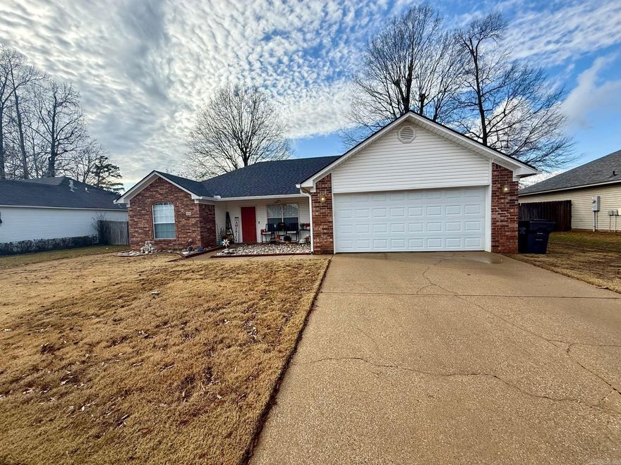 Welcome to this charming 3-bedroom, 2-bathroom home located in Bryant, AR. This cozy house features a fully fenced yard, perfect for outdoor gatherings. The kitchen comes equipped with a refrigerator, making meal prep a breeze. Say goodbye to carpet cleaning with the easy-to-maintain flooring throughout the home. Additional storage space is available in the convenient storage shed, ideal for keeping your belongings organized. With a washer and dryer included, laundry day will be a breeze. Don't miss out on the opportunity to make this house your new home!