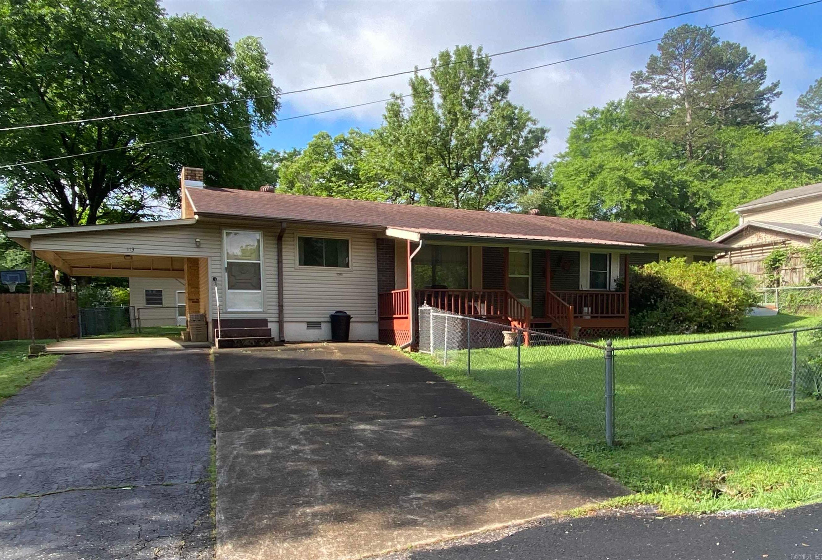 113 E. Simpson Street, Mount Ida is just one of those houses! This 3 bedroom, 1 bath 1456 square foot home has been well-loved and maintained over the years! It has a fairly new HVAC unit, long life left on the roof, new hot water heater and other outstanding items. Conveniently located and within walking distance of shopping, churches, bank, & restaurants. For those needing close to the long-term care facility in our area, this place is perfect. The front and back yards are fenced with an extra storage building in the back. You can sit and relax on the covered front porch or enjoy the porch swing on the screened in back porch. This one will not disappoint! REDUCED!! $130,000.00