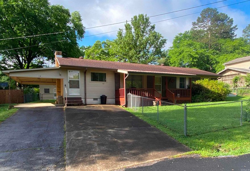 113 E. Simpson Street, Mount Ida is just one of those houses!  This 3 bedroom, 1 bath 1456 square foot home has been well-loved and maintained over the years! It has a fairly new HVAC unit, long life left on the roof, new hot water heater and other outstanding items. Conveniently located and within walking distance of shopping, churches, bank, & restaurants. For those needing close to the long-term care facility in our area, this place is perfect. The front and back yards are fenced with an extra storage building in the back. You can sit and relax on the covered front porch or enjoy the porch swing on the screened in back porch. This one will not disappoint! REDUCED!! $130,000.00