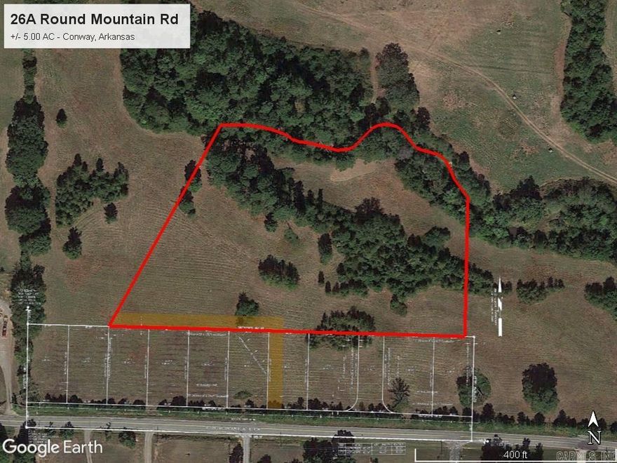 Nice Residential Tract For Sale!  Build your dream home on this beautiful +/- 5.00 acre tract on the south side of Conway. Conveniently located between Meadows Technology Park and Baker-Wills Parkway I-40 Exit 132. Area features include Conway Schools and easy access to I-40 with all utilities nearby.