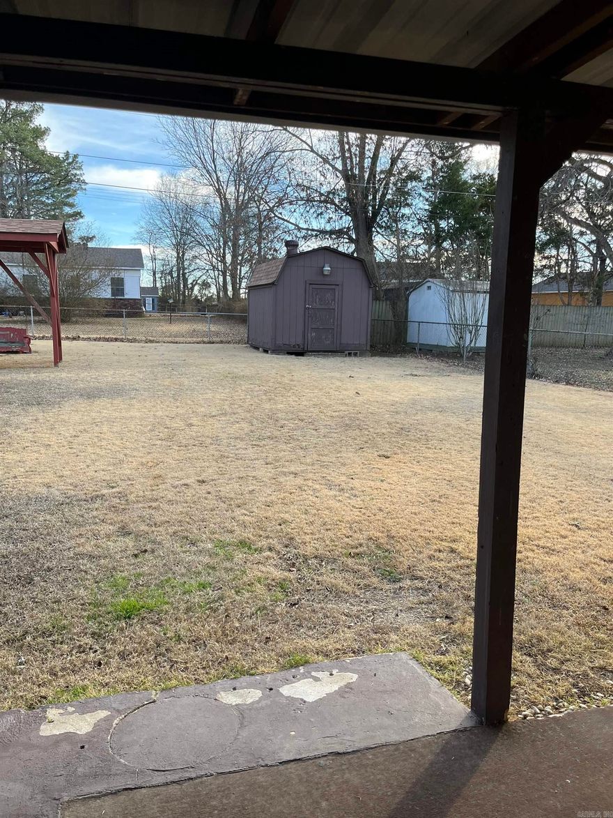 This home is super nice and clean!! Great for first time home buyer or investor. 3bd 1 bath, no carpet, new HVAC, new architectural roof, 2 outside storage buildings one with electricity, large covered back porch, fully fenced and a nice one car garage. Get your showing scheduled.