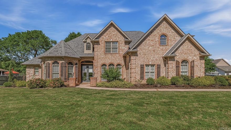 Welcome to the exclusive Dunwoody lifestyle! This stunning all-brick 6 bedroom, 4.5 bath home offers luxury, technology, and exceptional design throughout. On a level lot with a fully fenced backyard, the outdoor living space features a covered patio and hot tub that stays. Inside, the beautifully updated kitchen has modern appliances, double ovens, 2 microwaves, glass top induction stove, separate ice maker, dry bar, island with seating, and design flowing seamlessly into the living, dining, and foyer. The laundry room is a showpiece with sink, butler's counter, stunning blue cabinets & walls, grey tile accents, washer & dryer stays. Additional features: coffered ceilings in the living room, new hardwood flooring, updated bathrooms, tankless gas Rinnai hot water heater, new roof, gas fireplace with cannon balls, oversized 3-car garage, FEMA-approved safe room, walk-out attic, whole-home sound system, security cameras, and smart home technology controlling doors, locks, and garages by phone. All 6 bedrooms (4 ensuites) are generously sized with large walk-in closets, while the spacious primary suite remains timeless & beautiful. Luxury, comfort, & functionality perfectly combined.
