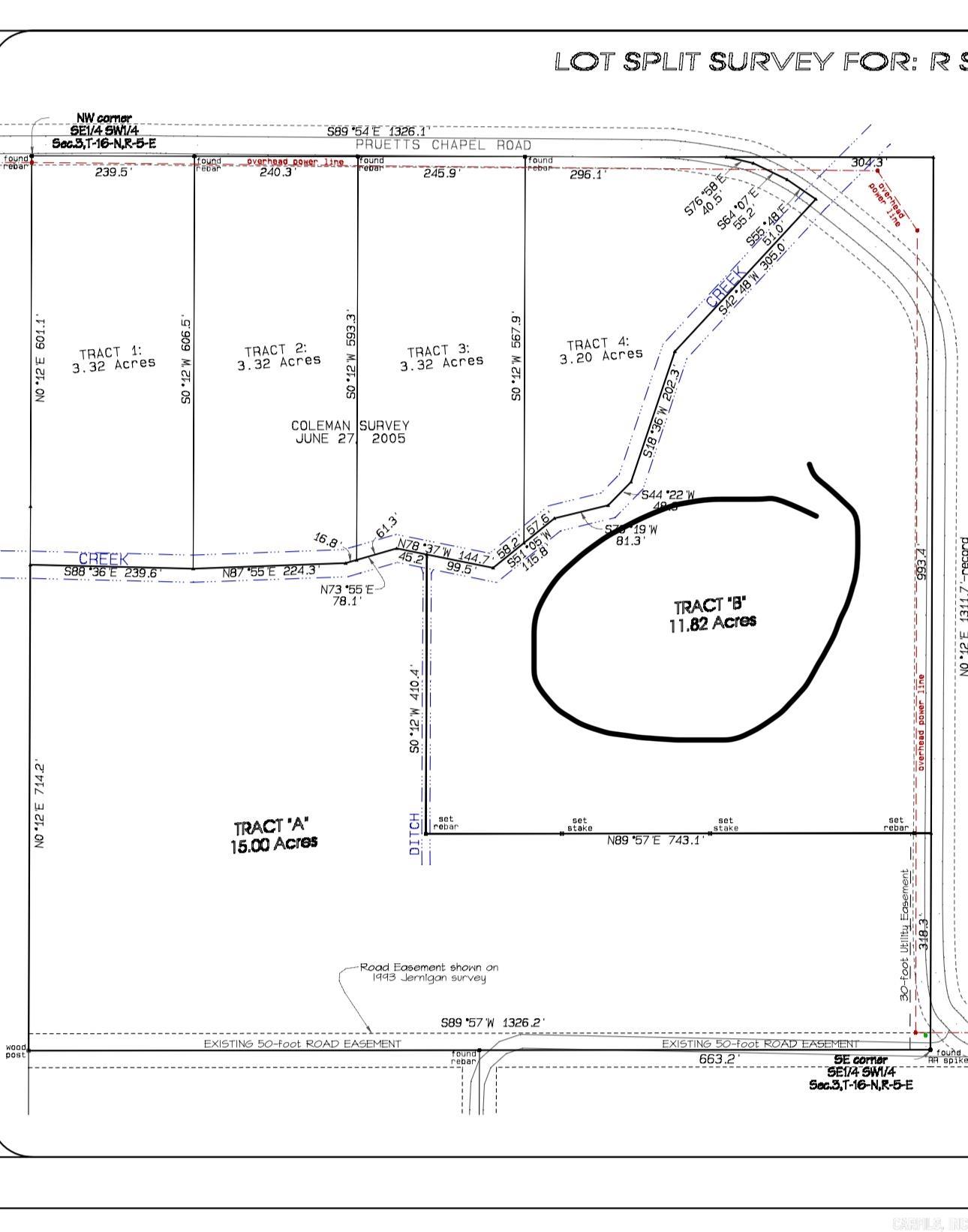 11.82 acres of land sold before listed