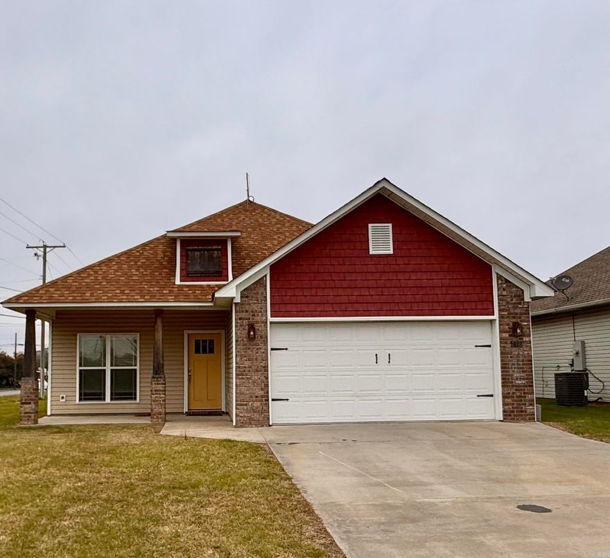 Come take a look at this three bedroom home that sits in the center of the South end of Stuttgart. The house is walking distance to four schools, and is located in one of the newest subdivisions in Stuttgart. This is a new to you home! The house is only 7 years old, and was built in 2017.  Sclerale new updated were made prior to listing the house for sale.  New LVT floors were installed, interior was completely painted, and several improvements were made in the master bathroom. The kitchen which is open to the living room includes a large island with a new butcher block countertop. Two bedrooms are split form the master bedroom, the laundry room is located between the garage access door and the kitchen.The garage is a 2 car garage with freshly painted walls.  Looking for a new home in Stuttgart?  This is a house you need to see, call the listing agent Rebecca Seyller to request your tour. (870)674-8621