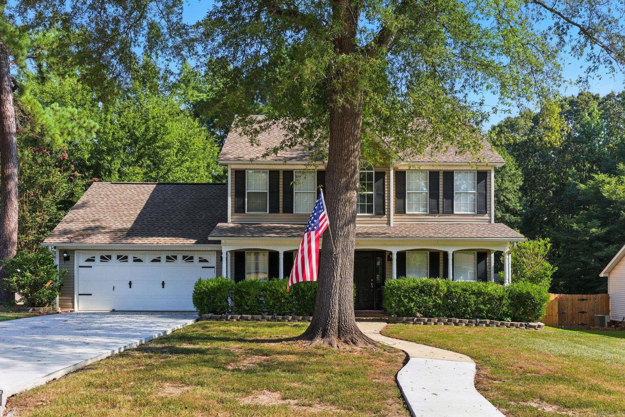 Welcome to 607 Holly Lynn Drive, a versatile 4-bedroom, 3.5-bath home near Mills Park. The layout includes a private guest suite with full bath on the main levelāideal for in-laws, guests, or a teenagerās retreat. The spacious great room features a fireplace and mounted TV that will convey, and it flows into the formal dining room and office for flexible living. The kitchen offers stainless appliances and plenty of storage. The primary suite upstairs showcases a tray ceiling, walk-in closet, jetted tub, and separate shower. Recent updates include a new HVAC system (2024) and luxury vinyl plank flooring. Additional bedrooms and storage complete the upstairs. Outside, enjoy the oversized deck ready for cookouts, while the in-floor storm shelter in the garage provides peace of mind. A well-rounded home offering comfort, flexibility, and safety for your family.