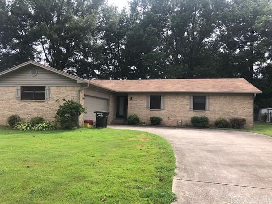 New flooring NO CARPET, fresh paint, new AC and newer Roof.  Clean home with fenced back yard. Nice walk in closet in Master bedroom.