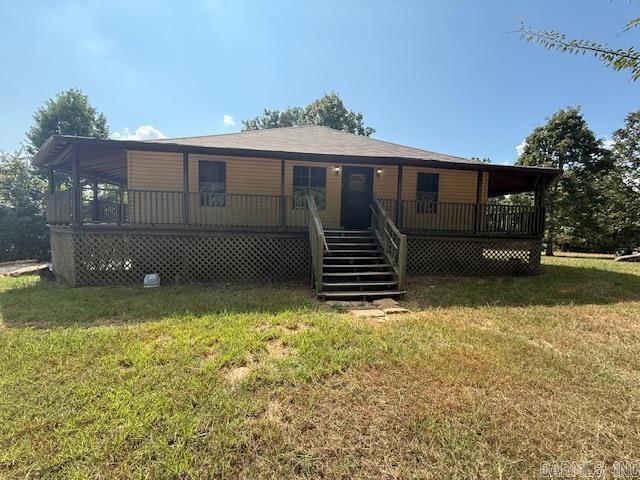 WANTED-CREATIVE BUYER! ENDLESS POSSIBILITIES with this unfinished 3-bedroom, 2-bathroom home situated on 33 wooded acres! Use your IMAGINATION to bring this bluff property back to life. Seller started the remodel but just does not have the time to complete the job. ARE YOU WILLING TO do some ''HOME'' work? Put on your working clothes and bring this beauty BACK TO LIFE!