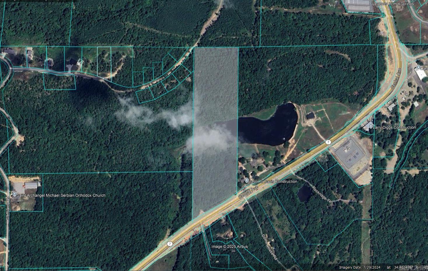 18.7 acres located outside the city limits of Hot Springs in close proximity to employment and local amenities. Access provided by Central Avenue with 550 feet of frontage. Public water, electric, natural gas and telephone serves the area. The site is vacant and wooded. Commercial development is expanding to the area.