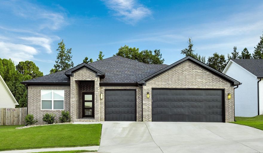 Only a year old in the gorgeous Lombard Heights neighborhood in Alexander! This one level three bedroom, two bathroom home is situated on a beautiful lot!  Split bedroom plan offers privacy for the primary bedroom.  Three car garage, walk-in pantry, fenced backyard and open kitchen/living concept are just a few of the amenities that will make you fall in love with this home!  Come see it !