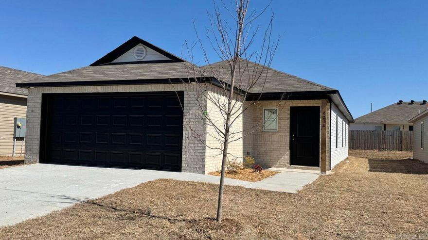 The Mitchell plan is a beautiful open concept plan. Come see the spacious Living Room and eat-in Kitchen. This plan comes with a covered back patio!   Thoughtful upgrades in this home: 3050 Low E window in Master Bedroom, soaker tub/shower combo in Master Bath, plumbing faucet upgrade 2, 8" deep Kitchen sink, door bell, added cable jack, HVAC rigid duct upgrade, refrigerator cabinet, crown on Kitchen cabinets, flush laminate bar top, Luxury Vinyl Plank flooring in wet areas and Living Room and adjacent hallways, raised ceilings in Living Areas per municipal requirements, fiberglass exterior doors, Cheyenne style doors, back door full lite, baseboards level 2, 25in wide attic stairs, LED disk lights in Kitchen, level 1 ceiling fan in Living Room, full sod, stainless steel appliance package.    *** AGENTS, PLEASE SEE AGENT REMARKS OR SHOWING REMARKS FOR VERY IMPORTANT INFORMATION. ***  THIS HOME IS SCHEDULED TO BE COMPLETE IN MID FEBRUARY 2025.