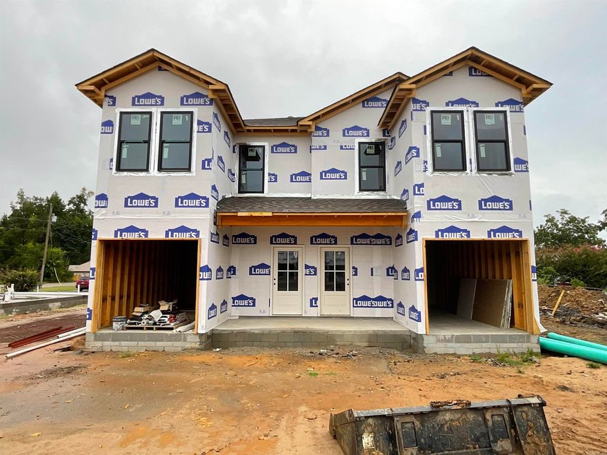 Look at these beauties! All brick/stone NEW CONSTRUCTION DUPLEXES in the heart of Jacksonville! Each unit is 3bed/2 1/2 bath! One car garage opens into the downstairs living space with a half bath for convenience. Upstairs contains primary bedroom at the back with its own bathroom and walk-in closet, as well as two additional bedrooms with a bathroom in-between. Hall laundry makes for the ultimate in convenience! Luxury vinyl throughout will make this renter-ready! This building has a twin going up next door. See 215 & 217 N Elm to see an example of the inside finishes!