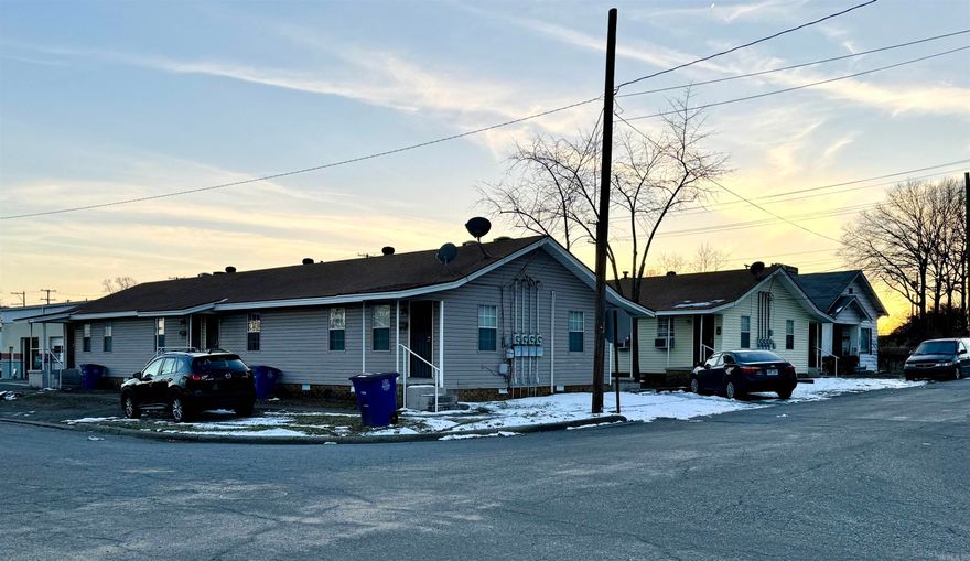 Property sold before listed is two buildings with 4 units each.