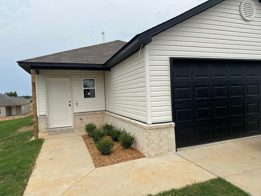 The Mitchell plan is a sleek, modern looking plan with an open concept Living Room that flows into an eat-in Kitchen. The back door opens onto a covered patio. Come tour it today!  Valuable upgrades included in this home: soaker tub/shower combo in Master Bath, plumbing faucet upgrade 2, 8" deep Kitchen sink, pull out Kitchen faucet upgrade, door bell, 16" laminate bar top in Kitchen, Luxury Vinyl Plank flooring in wet areas and Living Room and adjacent hallways, raised ceilings in Living Areas per municipal requirements, fiberglass exterior doors, Cheyenne style doors, baseboards level 2, 25in wide attic stairs, full sod, stainless steel appliance package.      *** AGENTS, PLEASE SEE SHOWING REMARKS OR AGENT REMARKS FOR VERY IMPORTANT INFORMATION. ***  THIS HOME IS SCHEDULED TO BE COMPLETE IN LATE AUGUST.