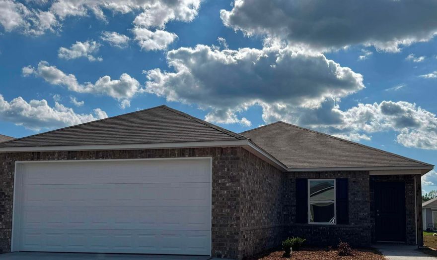 The beautiful Bridgeport plan has a  welcoming covered entryway and front yard landscaping. This one-story home features 4 bedrooms and 2 bathrooms. Enjoy the large open-concept living room, fully equipped kitchen with energy-efficient appliances, ample counterspace, and corner pantry. The laundry room, conveniently located just off the garage, is perfect for any sized family. Learn more about this home today!   **SEE SHOWING REMARKS & AGENT REMARKS FOR IMPORTANT INFORMATION**