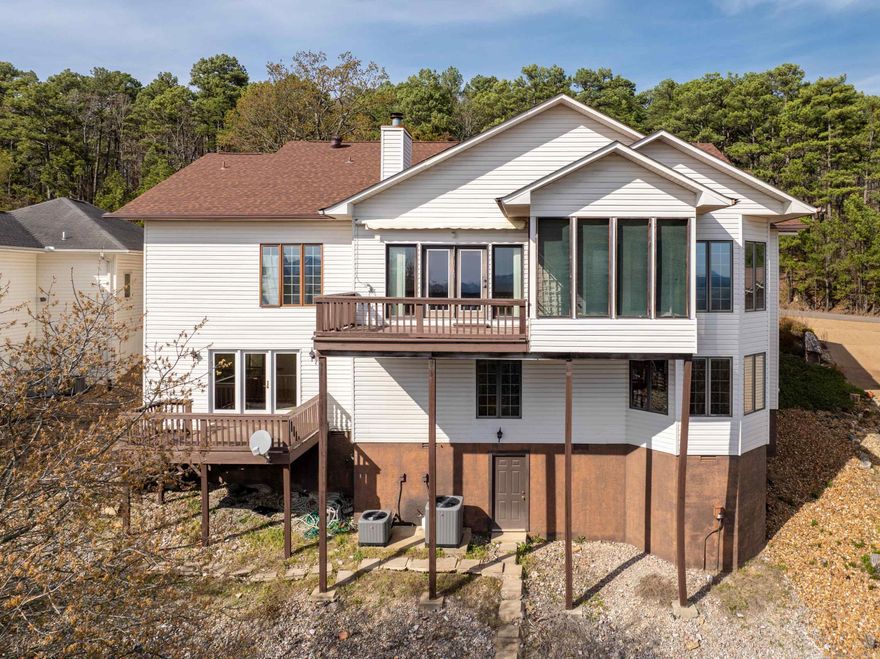 Beautiful home with outstanding views.  This 2 story, 3503 Sqft home is move in ready.  One owner and ready for your own touch.  This home has too much to list but some of the highlights are: 2 Master Suites, Full Formal Dining Room, Safe Room, Wood Paneled Office, Storage Space Galore, Large Walk-in Closets, Central Vacuum, 2 Newer HVAC Units, Gas Starting Wood Burning Stove with Built In Shelves, 3 Half Baths, Large Wet Bar and more.  You have to see it to believe it. Entertaining at it's best - The Rockefeller's have dined in this house.