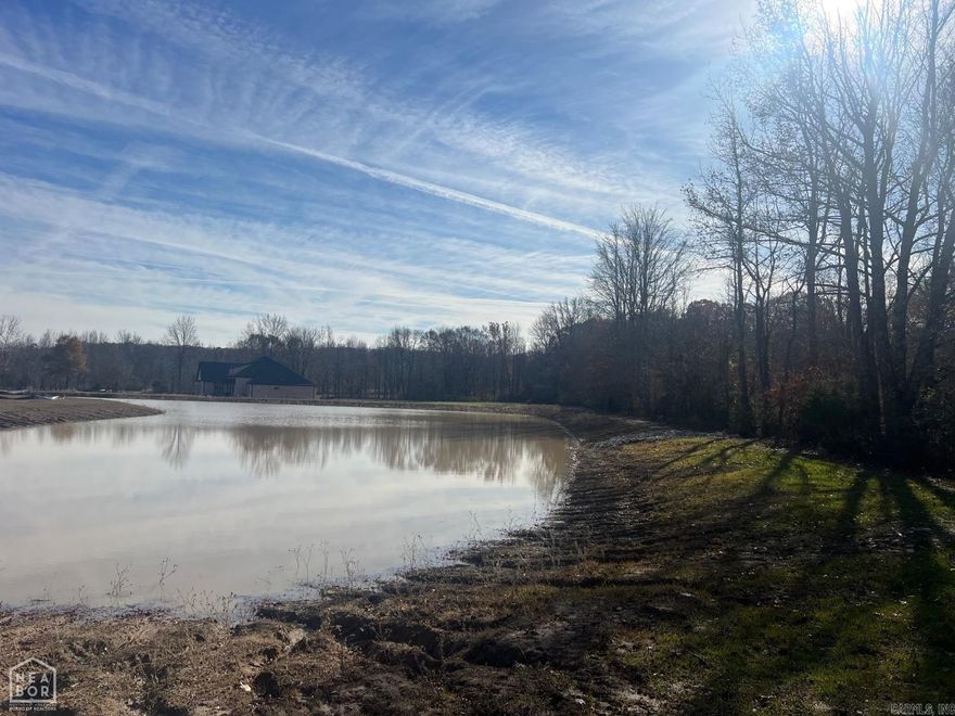 Breathtaking 3 acre lot located in Brookland School District. Build your dream home overlooking the picturesque .75 acre pond. Building pad and driveway base has already been installed.