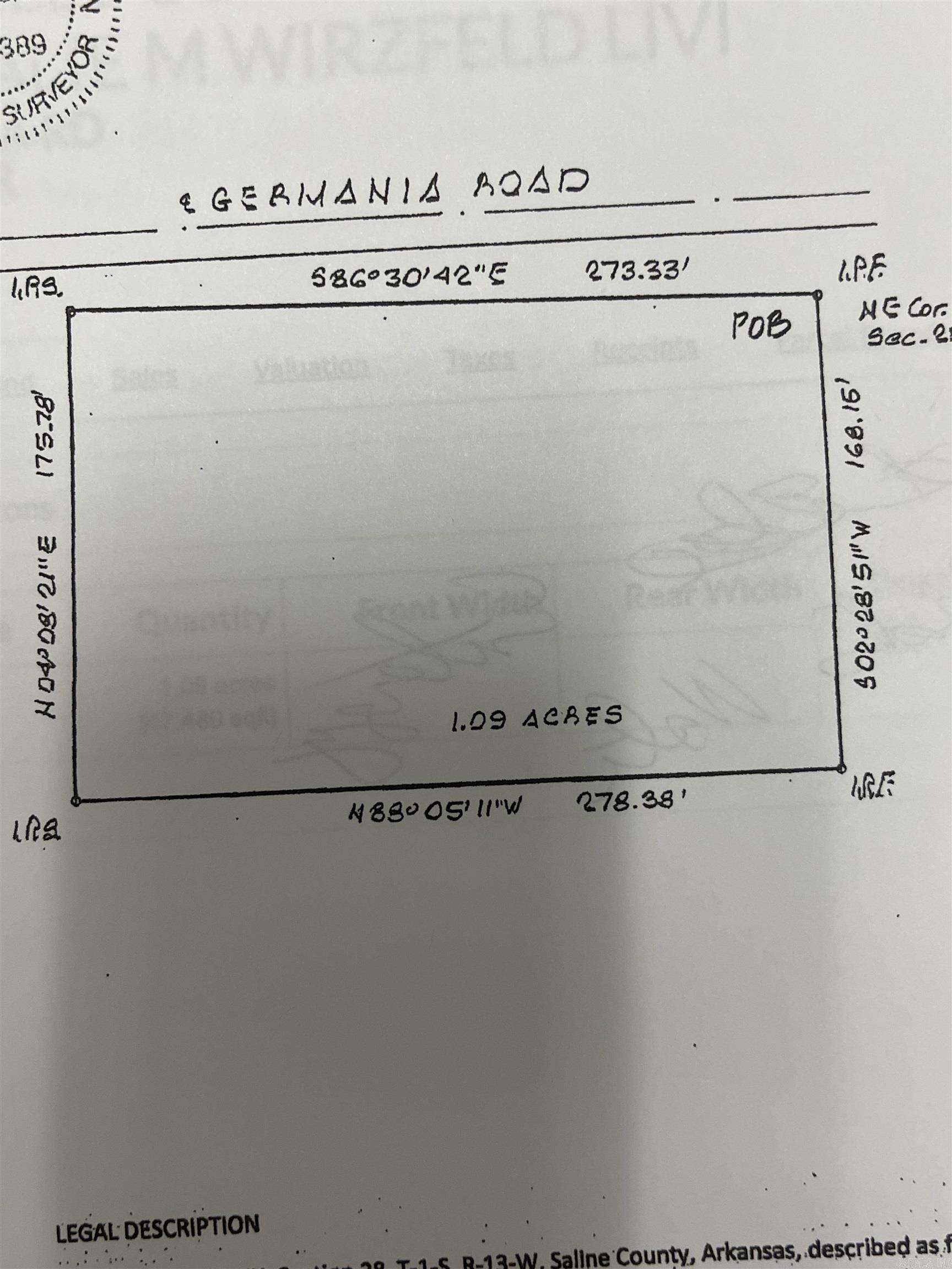 Wooded one acre lot in Bryant School District with 273 feet of road frontage on Germania. Property has not had perc test.