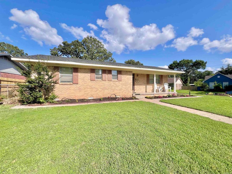 Come look at this newly updated home! This conveniently located home sits on a corner lot, has a fenced in backyard with a storage shed.  Many updates have been recently done including fresh paint, new flooring, updated kitchen with plenty of cabinets, marble countertops, stainless steel appliances, and more. New roof 2025. HVAC recently serviced.  5600 N Locust offers a spacious open floor plan that is perfect for entertaining or simply giving you the flexibility to do whatever you want with the space. The primary suite was an addition done years ago that is very spacious, offers a walk-in closet and bathroom suite which includes the laundry closet. Low maintenance brick and vinyl siding exterior. Don't miss this opportunity to own a move-in ready home in a desirable location.