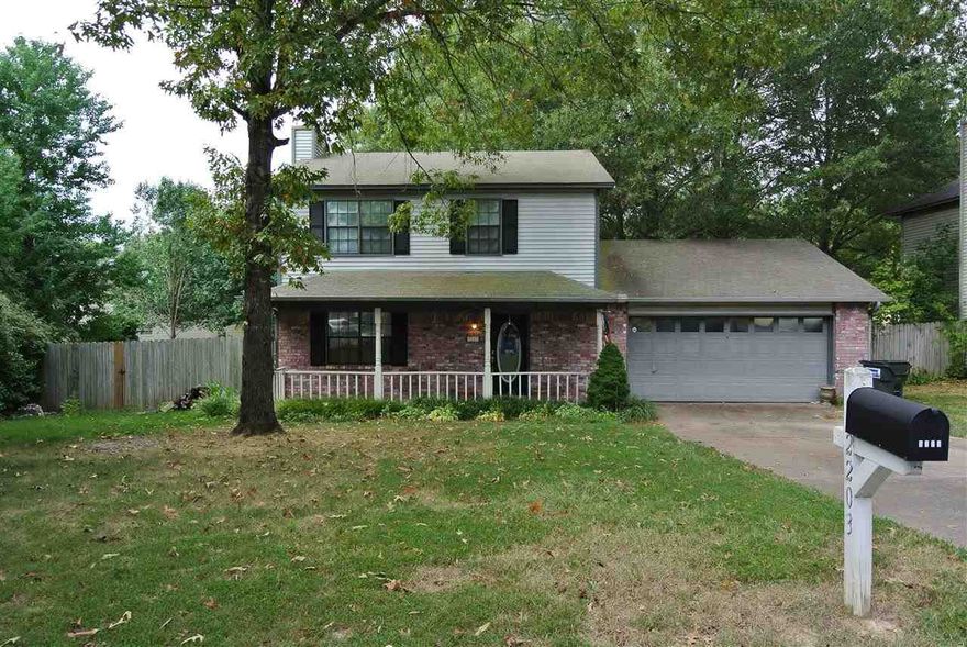 This is an adorable family home with lots of living space! Large lot, above ground pool, huge deck on back, in a cul-de-sac. Foyer, half bath downstairs, large living area with dining room, large eat in kitchen, laundry room, and office down stairs. All bedrooms good sized with ample closet space. Laminate wood flooring, tile, custom stained cabinets, southern front porch, perfect for rocking chairs! Eligible for 100% financing for qualified buyers. Bryant Schools! Motivated seller!