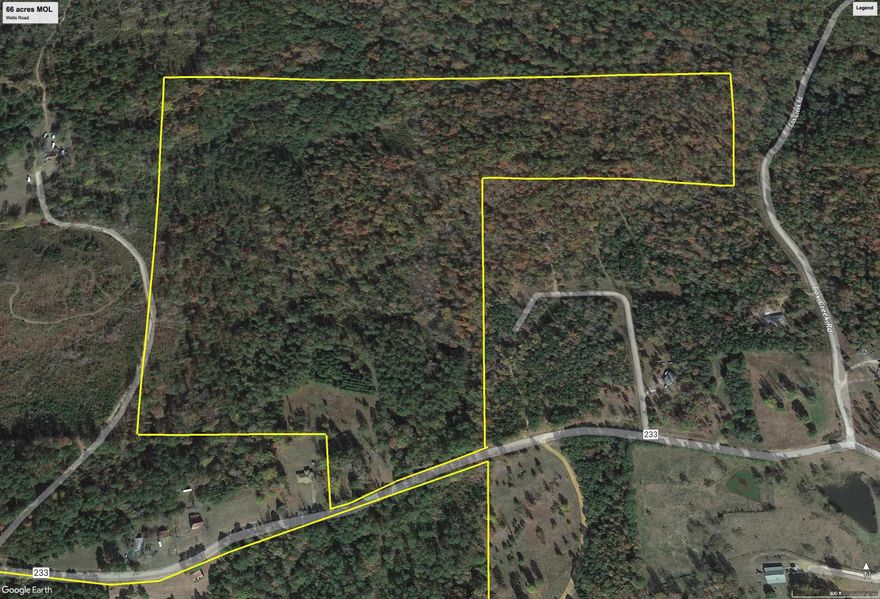 This has been a family farm for generations owned by the Runyan family.  This is the old home site with 67 acres lying to the north in Hot Spring County. Mature pine timber throughout. Paved road access.  Public water at road