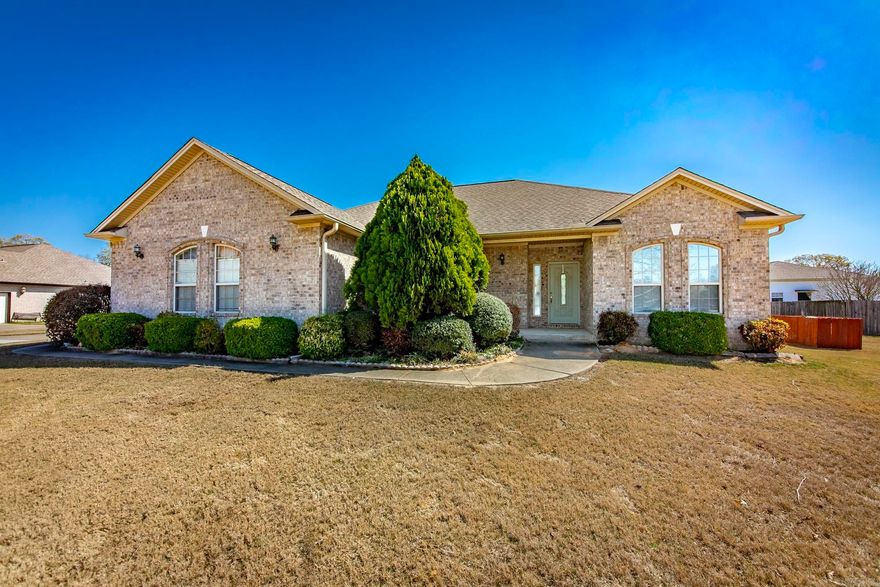 Great maintained home located on large lot.  3 bedrooms and 2 baths, Great kitchen with pantry and refrigerator will convey.  Primary bedroom is separate from other bedrooms.  All rooms are good size.  Formal dining area, breakfast area and fireplace.  Outside you will find a storage building, generator and covered back patio.  Extra parking pad and a side load garage.  Call today for more details.