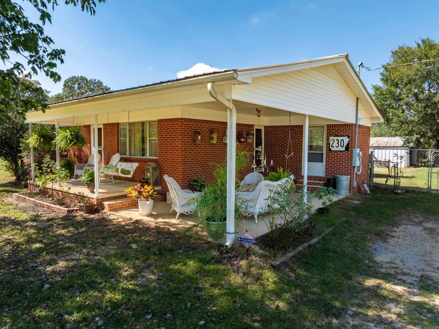 Charming 3BR/1BA home on 2 acres just a couple miles down Hwy 230 from Strawberry in Sharp County. Approx. 1,200 sq ft with classic front porch, refinished original wood floors, and a solid, well-cared-for feel. Bright living area, functional kitchen, and a large laundry room off the carport. Systems: central heat & air, gas cook stove and gas water heater, plus a propane wall heater for backup. Utilities include Grange-Calamine Water, North Arkansas Electric, and NEXT fiber internet. Per seller, metal roof installed ~18 years ago; home insulated a few years back. Outside: fully fenced backyard for pets, barn with dirt floor (great for a horse or small livestock), storage building, and a storm shelter. Showstopper is the 2022 custom silo retreat: screened front porch, concrete floors, power and water, and a flexible central room. Through the back glass door, a screened porch with a clawfoot soaking tub and on-demand propane hot water overlooks your two acres - perfect for quiet Ozark mornings with coffee or peaceful evenings under the breeze. Move-in ready with rare indoor/outdoor living you'll use year-round.